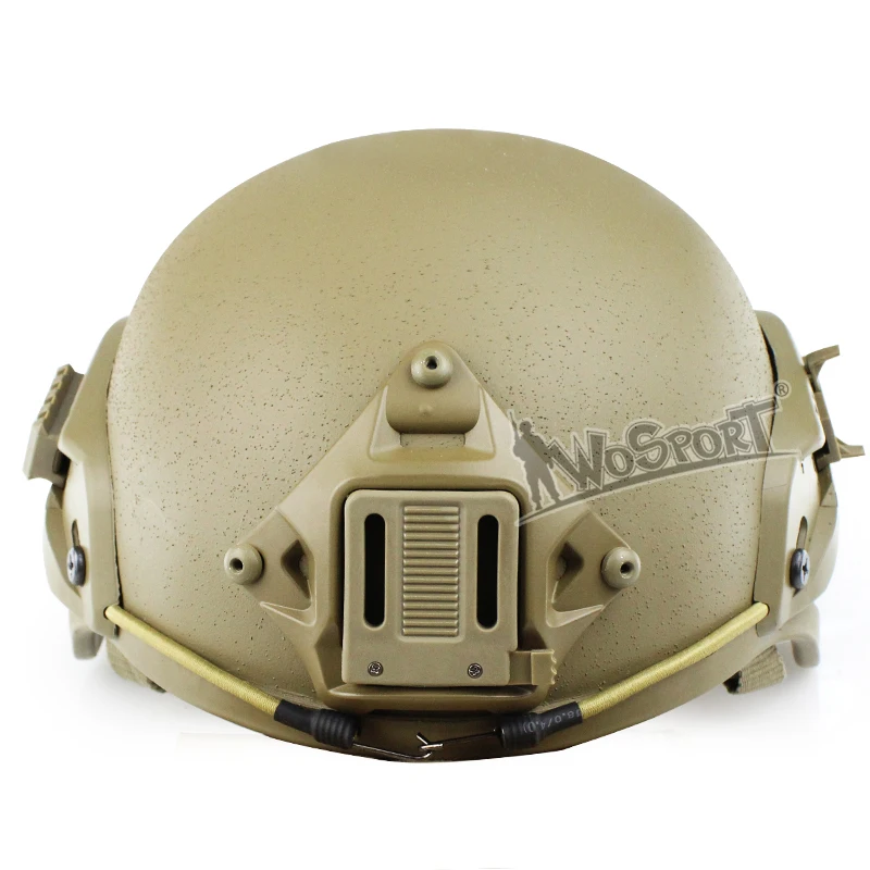 Тактический шлем WoSporT Emerson ACH MICH 2000 военный с креплением NVG и боковым Рельсом для