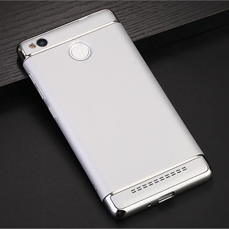 Silver Роскошный гальванический ультра тонкий чехол для телефона для Xiaomi Redmi 3 S Чехол Redmi 3 Pro Dip чехол s Жесткий Fundas Redmi 3 S Coque чехол - Цвет: Silver