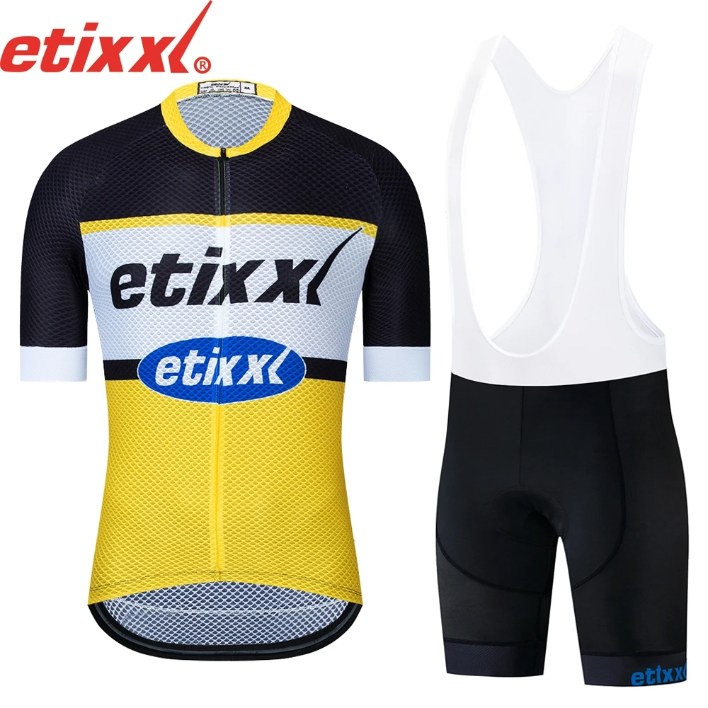 

ETIXXL 2022 Funny Cycling Jersey MTB Mountain bike Clothing Men Short Set Ropa Ciclismo Bicycle Wear Clothes Maillot Culotte
