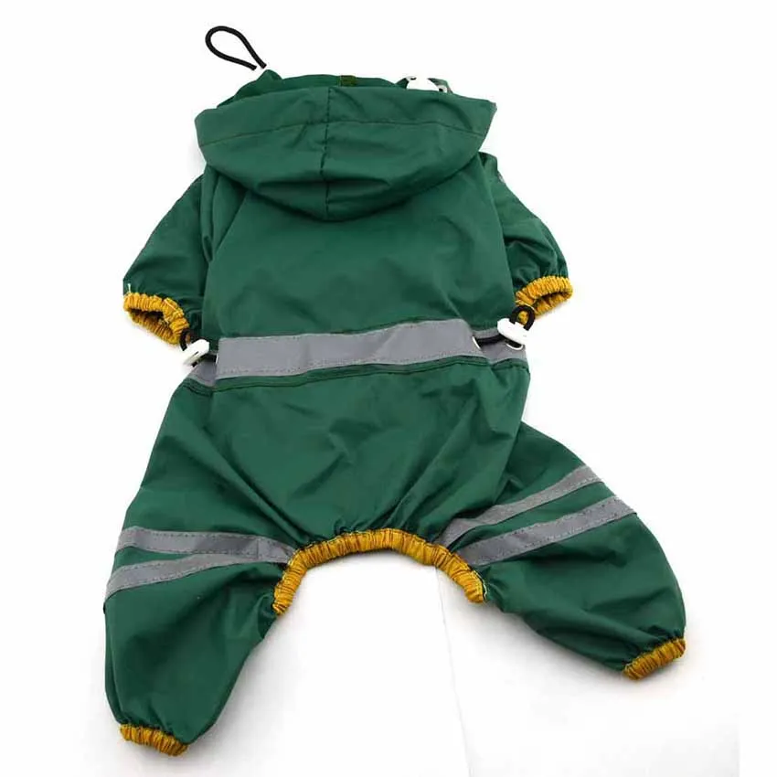 Летние тканевые плащи с капюшоном для собак непромокаемый комбинезон и кошек