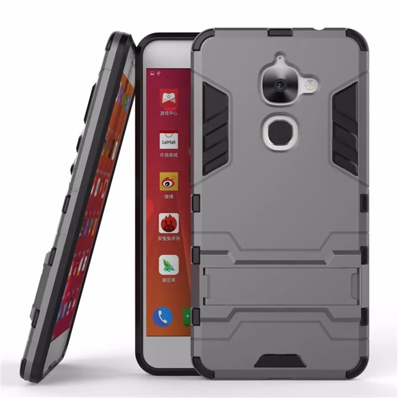 gray LeEco Le S3 LEX522 LEX622 LEX626 чехол Гибридный Силикон+ ТПУ задняя крышка чехол для телефона для Le Eco Le S3 X522 X622 X626 чехол Защитный - Цвет: gray