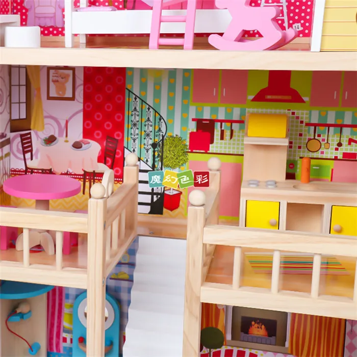 Мебель для кукольного домика ролевые игрушки деревянный кукольный домик детские