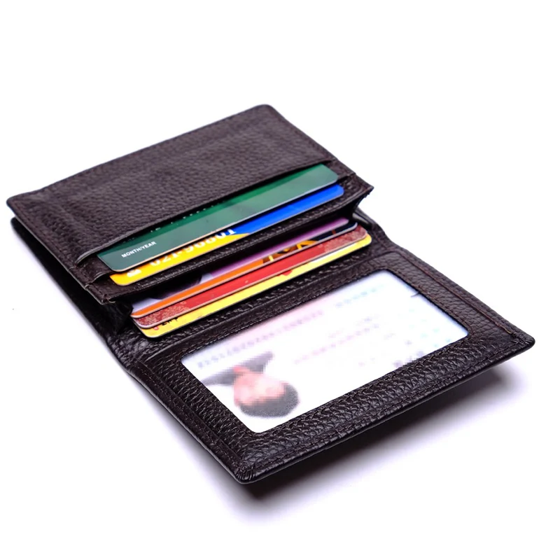 Держатель для карт из натуральной кожи мужчин визитница 10 шт./лот с RFID защитой