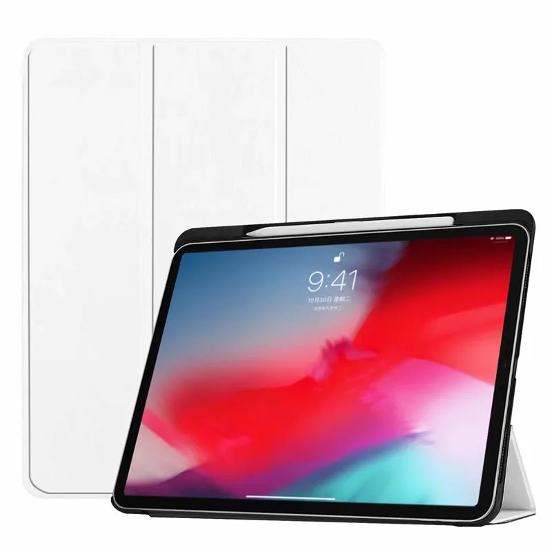 Премиум трифолд Чехол [сильная защита+ Apple Pencil Зарядка поддерживается] авто сна/Пробуждение Крышка для нового iPad Pro 11 дюймов
