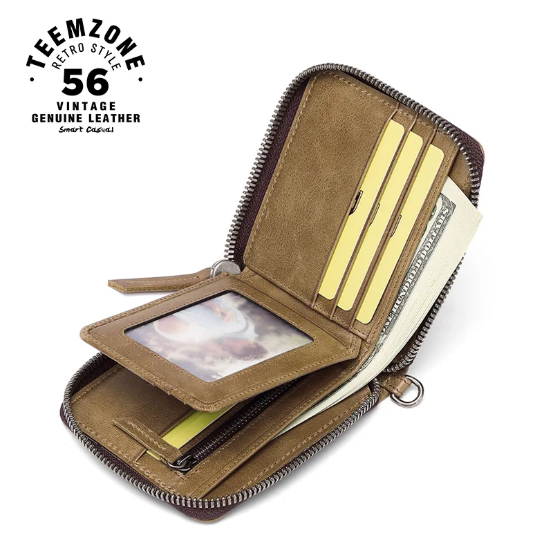 Бренд Высокое качество Для мужчин цепи бумажник из натуральной кожи