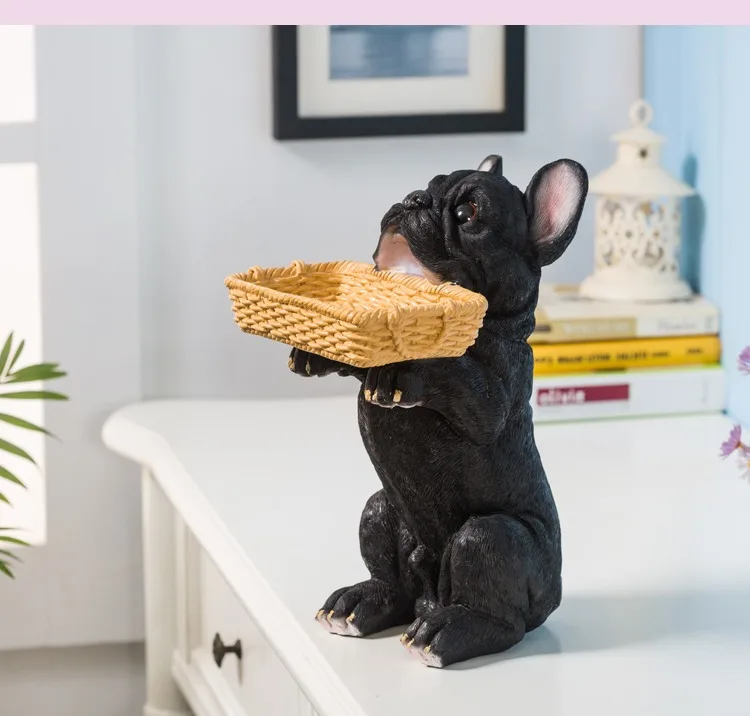 Креативная гостиная вход крыльцо Lucky dog ключ карты поднос с животными дом украшения ремесла мебель