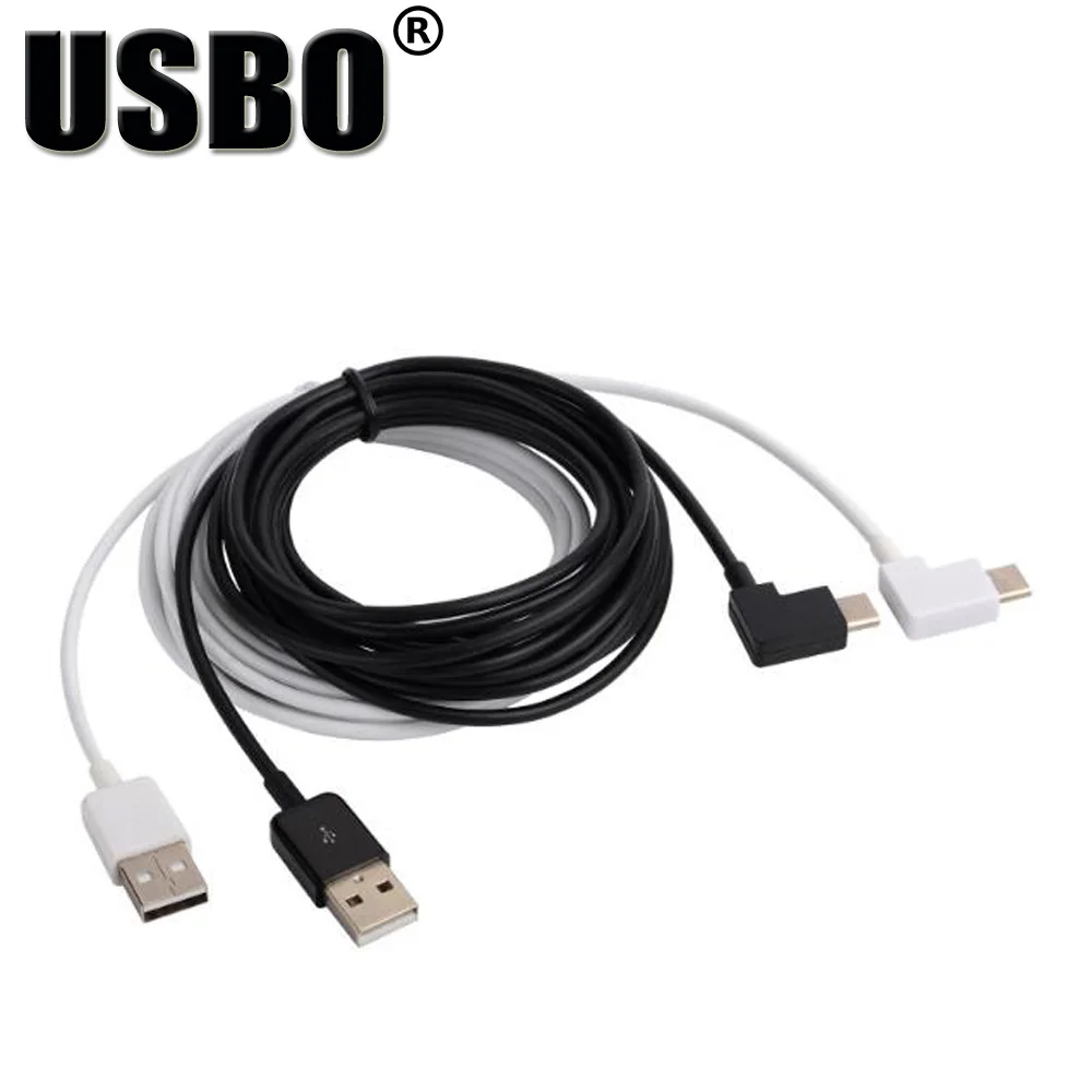 Высокое качество локоть черный белый USB3.1 Тип C передачи данных линия высокая