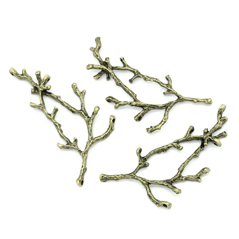 DoreenBeads Разъемы Фурнитура ветка античная бронза 5,4x4,4 см, 10 шт(B26462
