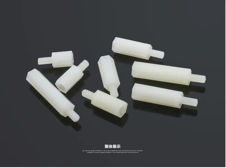 Нейлоновая стойка-распорка для материнской платы 100 шт./упаковка M3 + 6 мм с резьбой