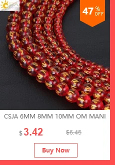 CSJA,, натуральный камень, черная линия, родонит, сделай сам, браслет, ожерелье, материал, свободный бисер, 4 размера, для женщин, изготовление ювелирных изделий F200