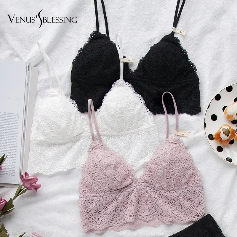 VENUS'S BLESSI женский сексуальный прозрачный кружевной бюстгальтер без косточек
