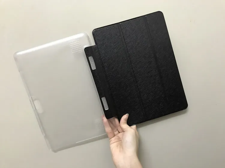 Ультратонкий чехол книжка из искусственной кожи с 3 сложениями для VOYO Q101 4G / i8 10 1