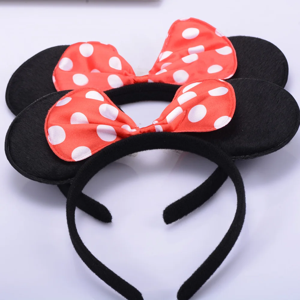 Повязка на голову с бантом Минни-Маус 4 шт. | Дом и сад