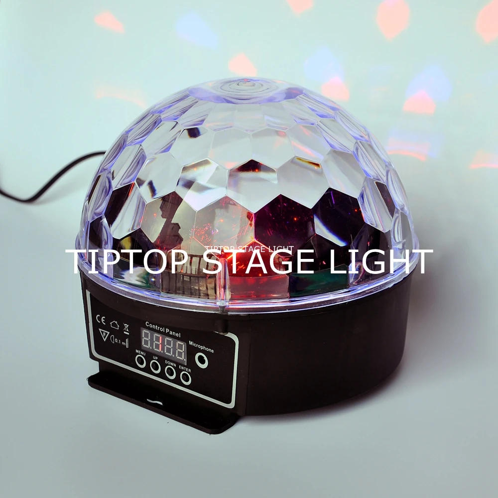 TIPTOP TP-E11 Disco Led Magic Ball Light Mini Size 6x3W RGBWAP Single Color Laser Effect Party Club DMX/Auto KTV 50 Pack | Лампы и