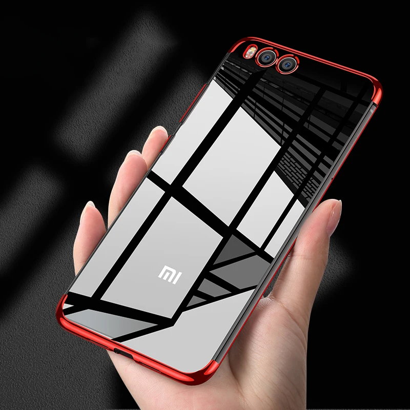 Soft Clear Plating Case for Redmi K20 7A 7 Note Mi 9 SE 9T Pro Thicken TPU Silicone Crystal Transparent Cover |