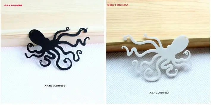 (По 2 шт.) акриловое ожерелье с подвеской в виде осьминога высококачественные