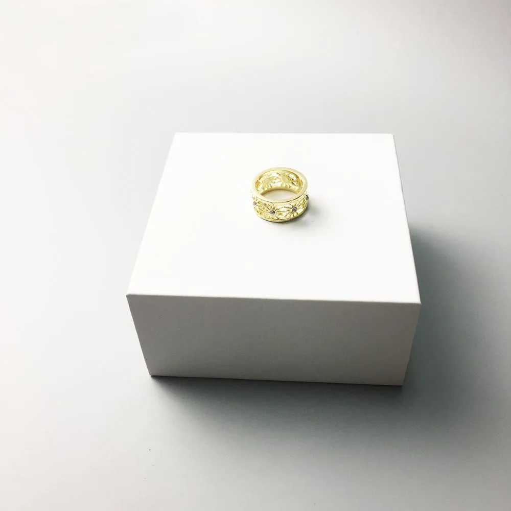 Кольца с желтым солнцем золотого цвета милый подарок для женщин гламурные модные