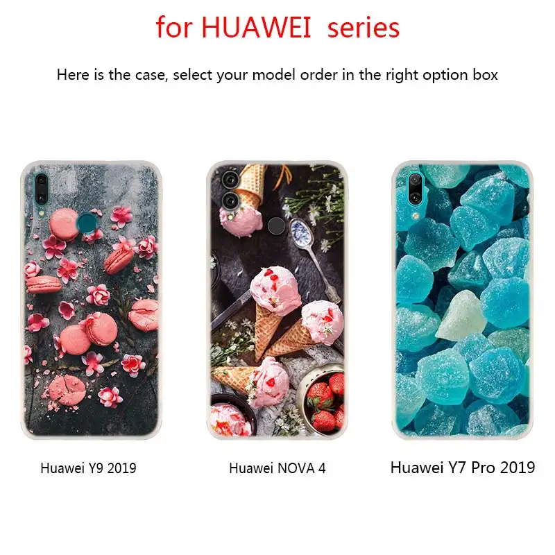 Fruit sugar ice strawberry Phone Cases For Huawei Mate 30 20 10 Lite Pro soft Silicone Cover Y9 2019 2018 Nova 5T 5i 4 5 | Мобильные