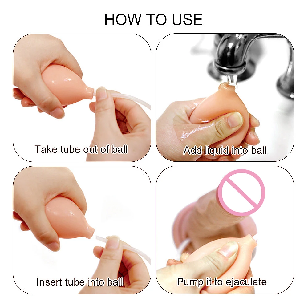 Мягкий силиконовый фаллоимитатор спрей вода интимные игрушки для женщин