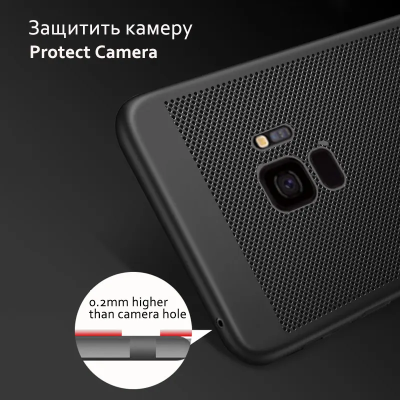CHOEOIWE Чехлы для Samsung Galaxy A8 2018 S9 Plus дышащий жесткий матовый чехол из поликарбоната с
