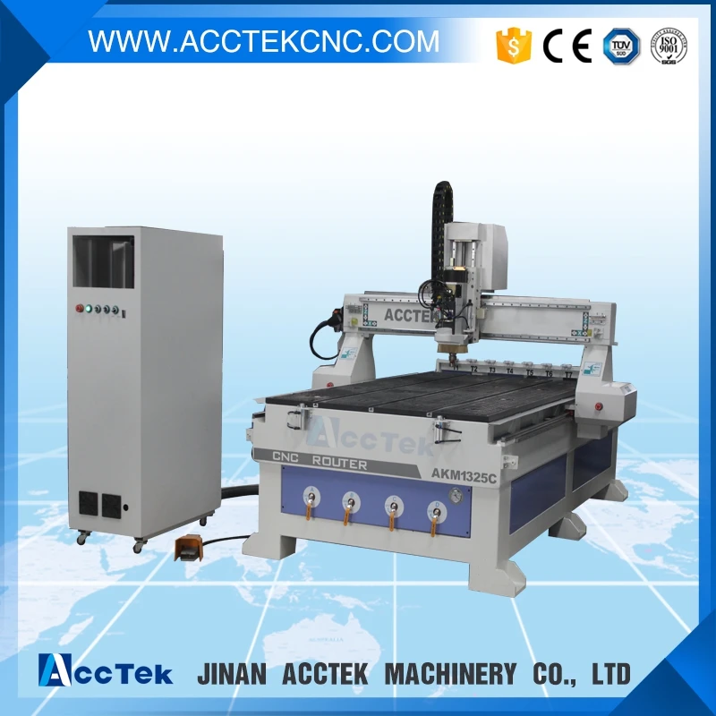 Jinan ACCTEK высокоскоростной фрезерный станок с ЧПУ AKM1325C для гравировки и резки