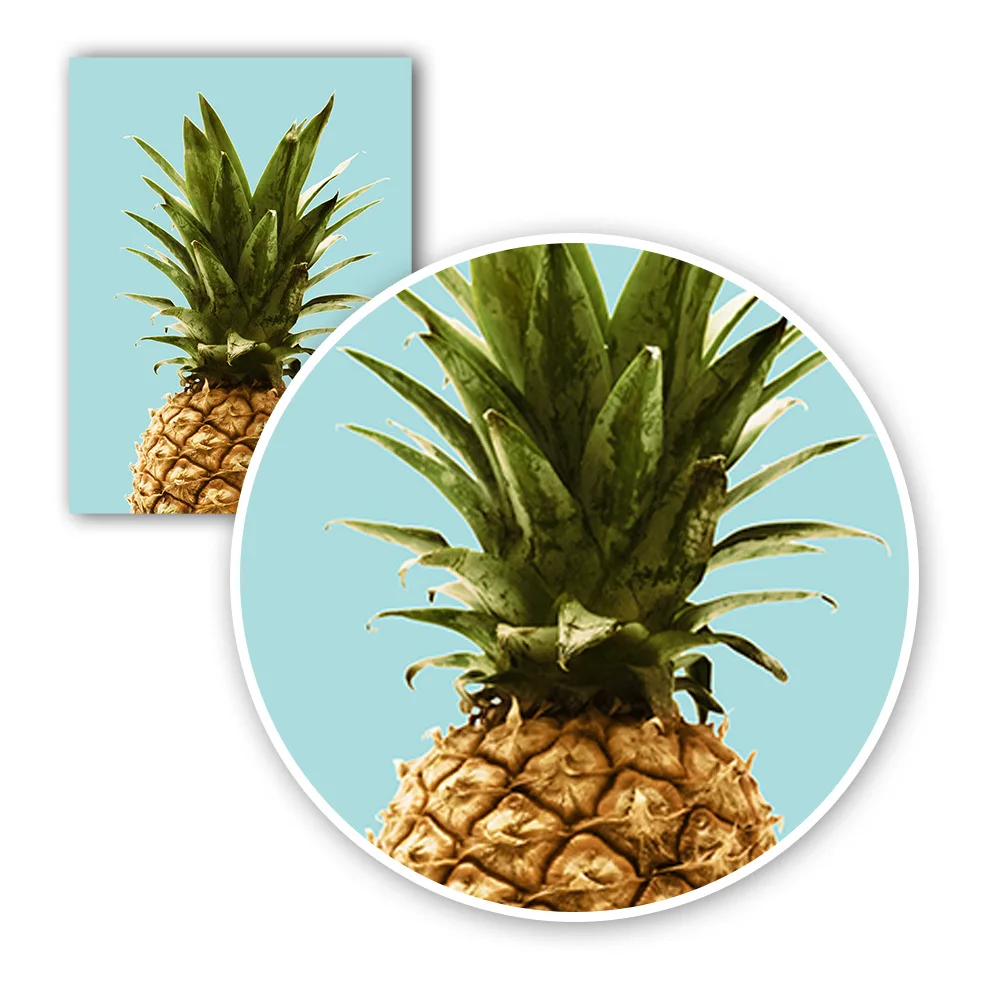 Мотивирующие цитаты в виде ананаса минималистичный скандинавский плакат