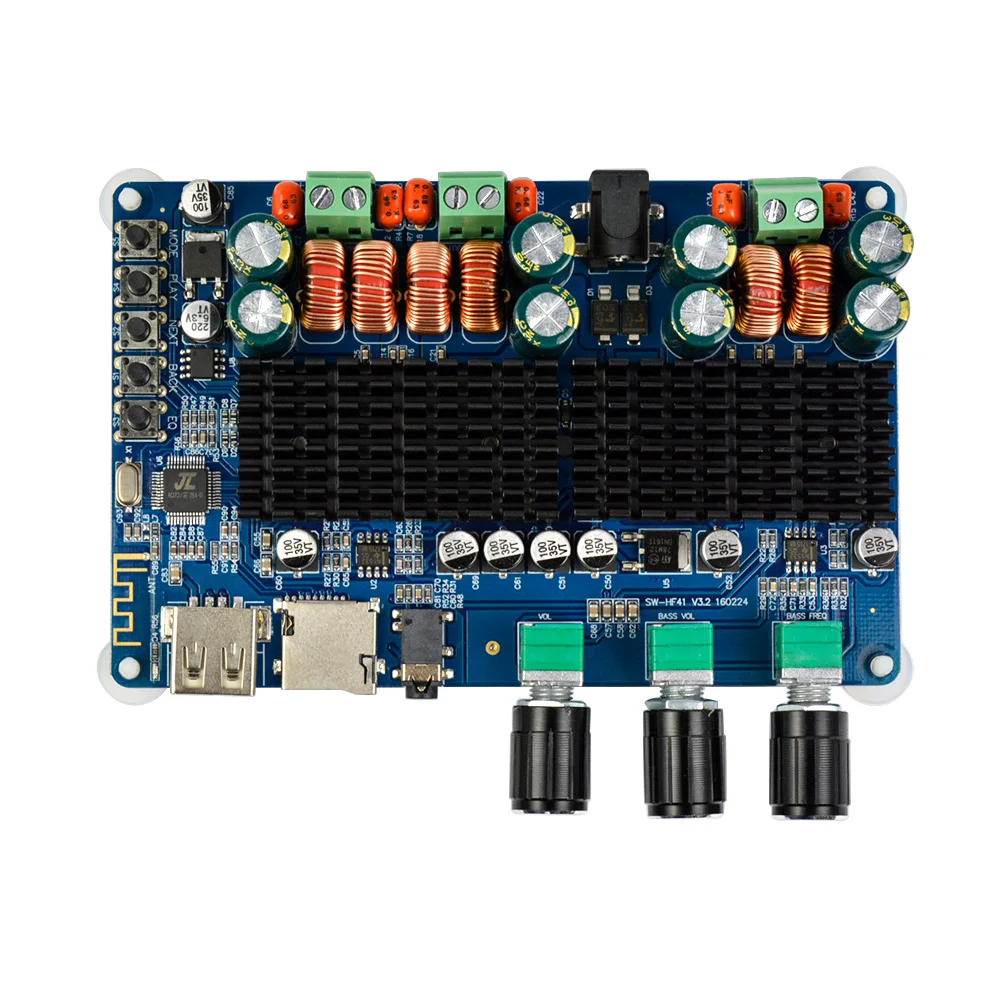 Плата bluetooth усилителя AIYIMA TPA3116 2x50 Вт + 100 усилитель звука цифровой сабвуфер