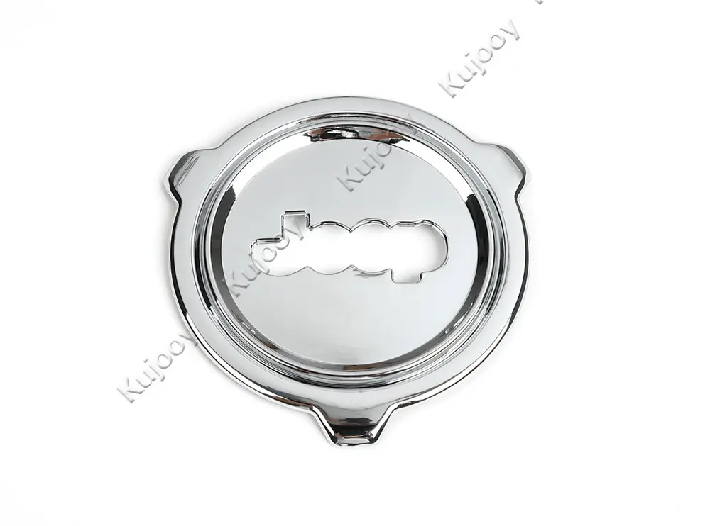 Красный/хром/карбоновое волокно ABS рулевое колесо центр наклейка рамка