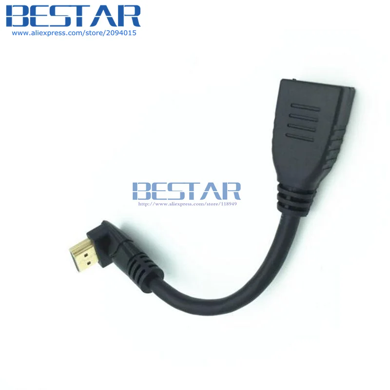 С крышкой вверх/вниз левый и правый угол HDMI 2,0 A male к женскому 4K* 2k 60Hz HD HDMI 2,0 v угол кабель-удлинитель для HDMI2.0 15 см 60 см 1,8 м 6FT 2FT