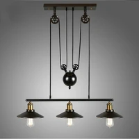 industrial metal pendant light fixture pulley pendant lamp industrial home lighting fixture e27 edison bulbs retro loft light 11