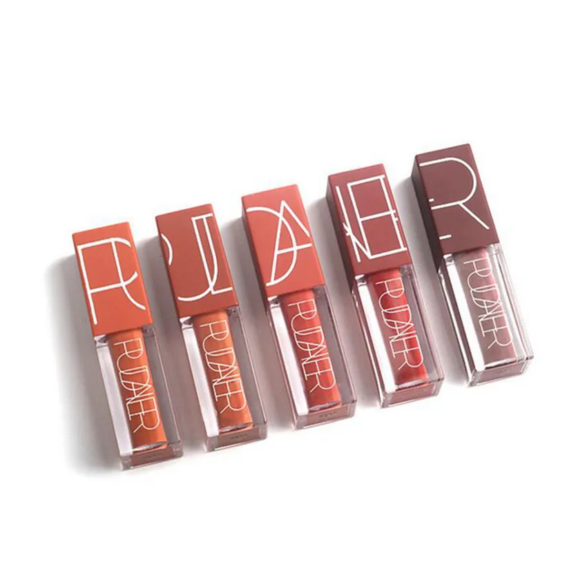 2017 Новый бренд 5 цветов Матовая жидкая помада комплект телесного цвета