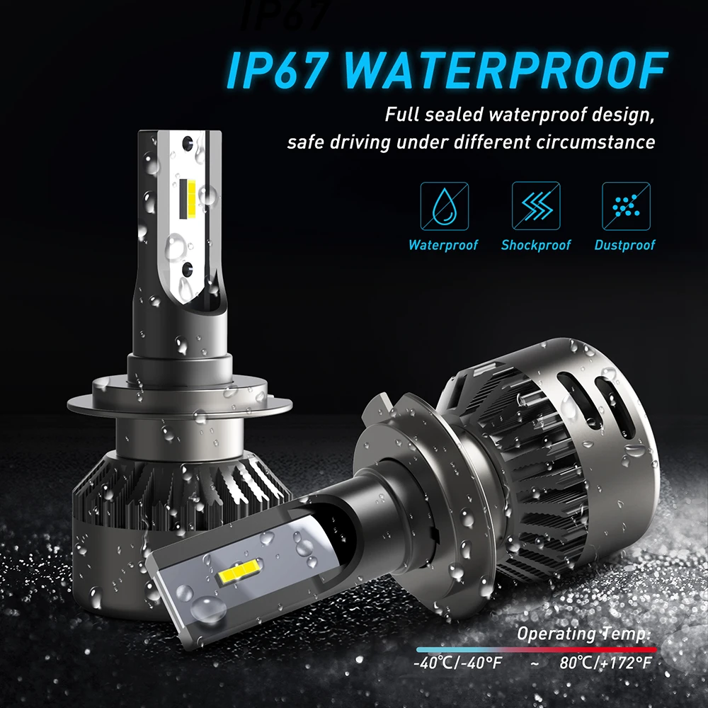 

2Pcs 48W H4 LED Headlight Bulb H1 H7 Canbus Auto Headlamp 6000K For VW Golf 4 5 6 7 Passat B5 B6 B7 B8 Polo 6R T5 Beetle Caddy