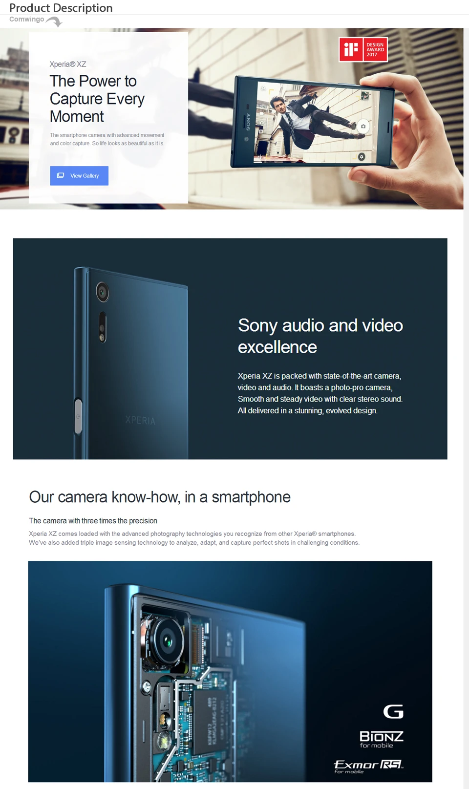 Разблокированный sony Xperia XZ F8332 ОЗУ 3 Гб ПЗУ 64 Гб GSM Две sim-карты 4G LTE Android четырехъядерный 5," 23 Мп wifi gps 2900 мАч