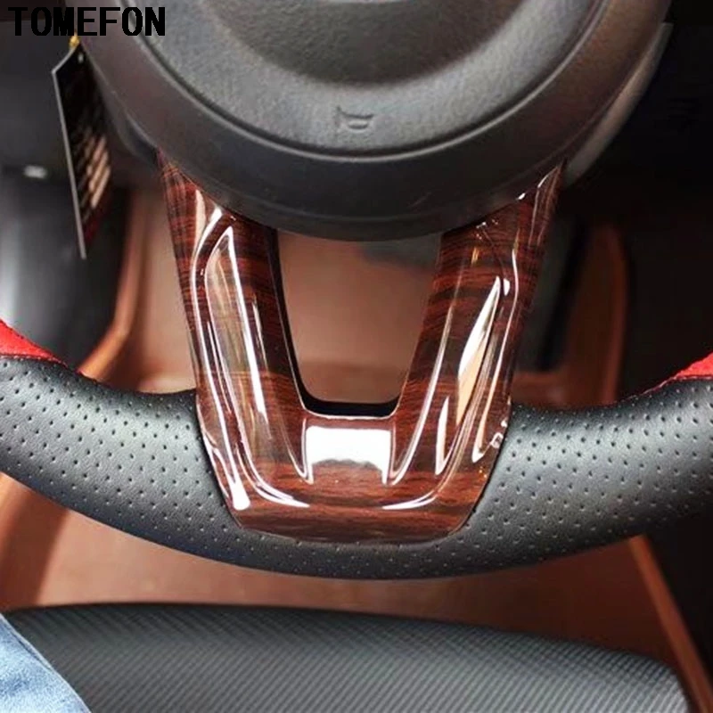 TOMEFON Новый! Текстура древесины рулевого колеса аксессуары для интерьера MAZDA 3 6 CX 5 9