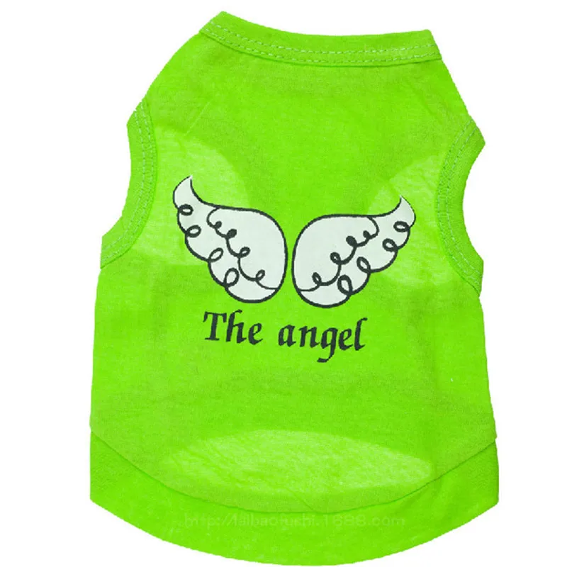 Летняя одежда для собак жилет и кошек футболки костюм домашних животных с