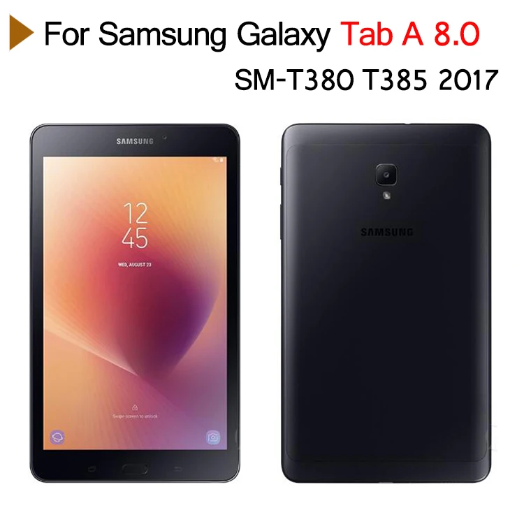 Чехол для планшета для Samsung Galaxy Tab A 8,0 SM-T380 T385 из искусственной кожи складной Флип Стенд кожаный чехол Мягкий силиконовый чехол для Tab A 8,0