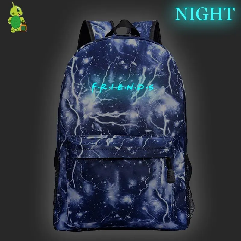 9 Рюкзак для друзей Mochila, повседневные дорожные сумки для женщин и мужчин, рюкзак для ноутбука, светящиеся школьные сумки для подростков, мальчиков и девочек, детский рюкзак для книг - Цвет: 9