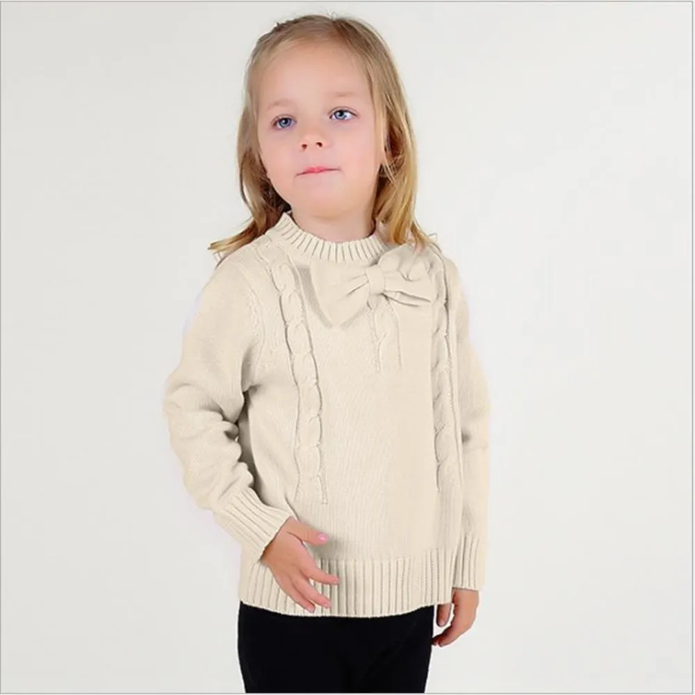 2019 на весну осень и зиму Одежда для детей Свитера маленьких девочек с длинным