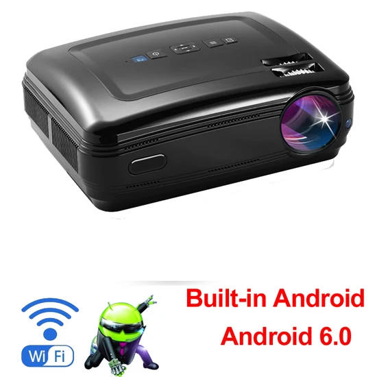 CTL60 Android 6 B Обновленный 5500 люмен ТВ светодиодный проектор Android 9,0 Smart wifi Airplay Miracast Bluetooth HD проектор мульти для домашнего кинотеатра - Цвет: CTL60 Android 6 B