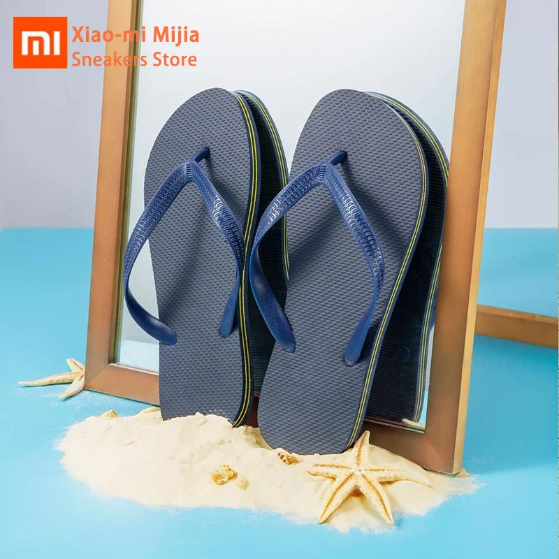 Xiaomi Mijia/модные пляжные вьетнамки простая мягкая удобная нескользящая обувь из