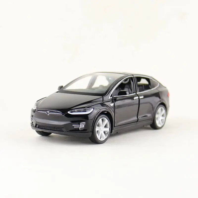 Proswon/1:32 весы/литая под давлением игрушечная модель/Tesla модель X90 SUV/звук и светильник автомобиль/вытяните назад образовательная Коллекция/Дети/подарок