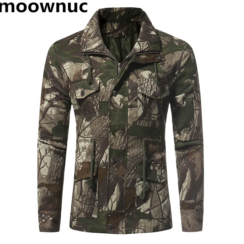 

Мужская военная куртка MOOWNUC, тактическая повседневная мужская куртка, Мужская водонепроницаемая Ветровка из 100% хлопка, Женское пальто