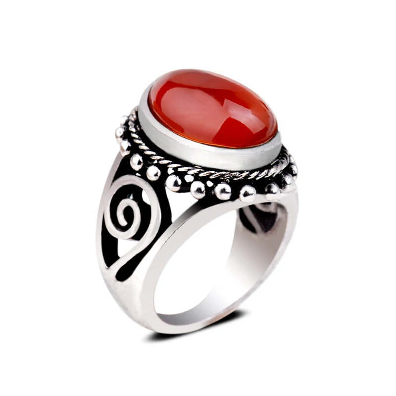 Винтажное серебряное кольцо с аметистом натуральным лазуритом и тигровым глазом