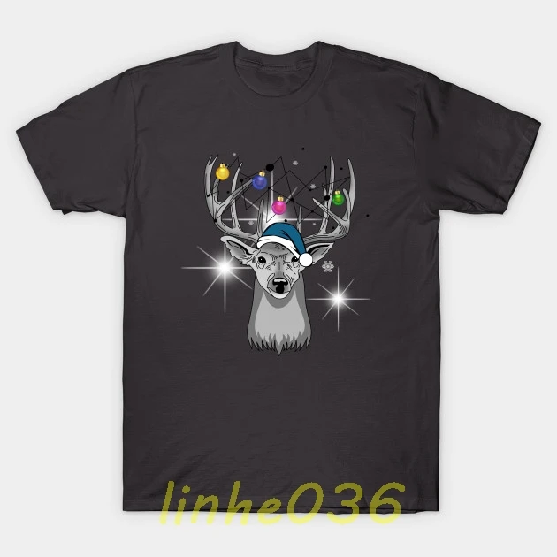 2018 Christmas T-shirt Festival Men's and Women's T-Shirt christmas T-Shirt4 | Мужская одежда