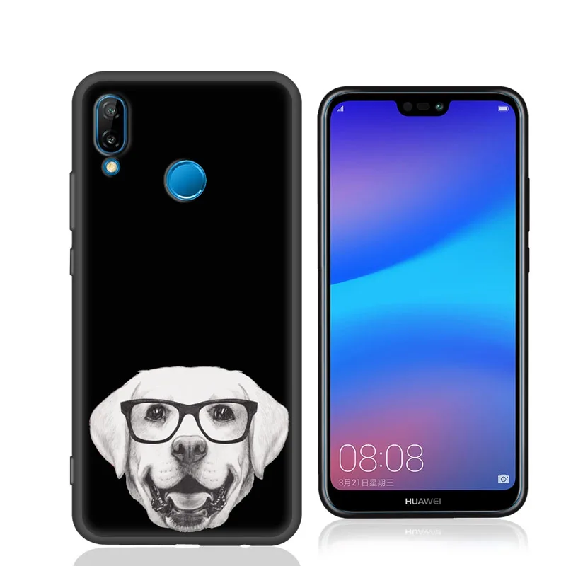 Huawei P20 lite Case Cover for Nova 3e Soft Silicone Back P20lite Full 5.8'' |