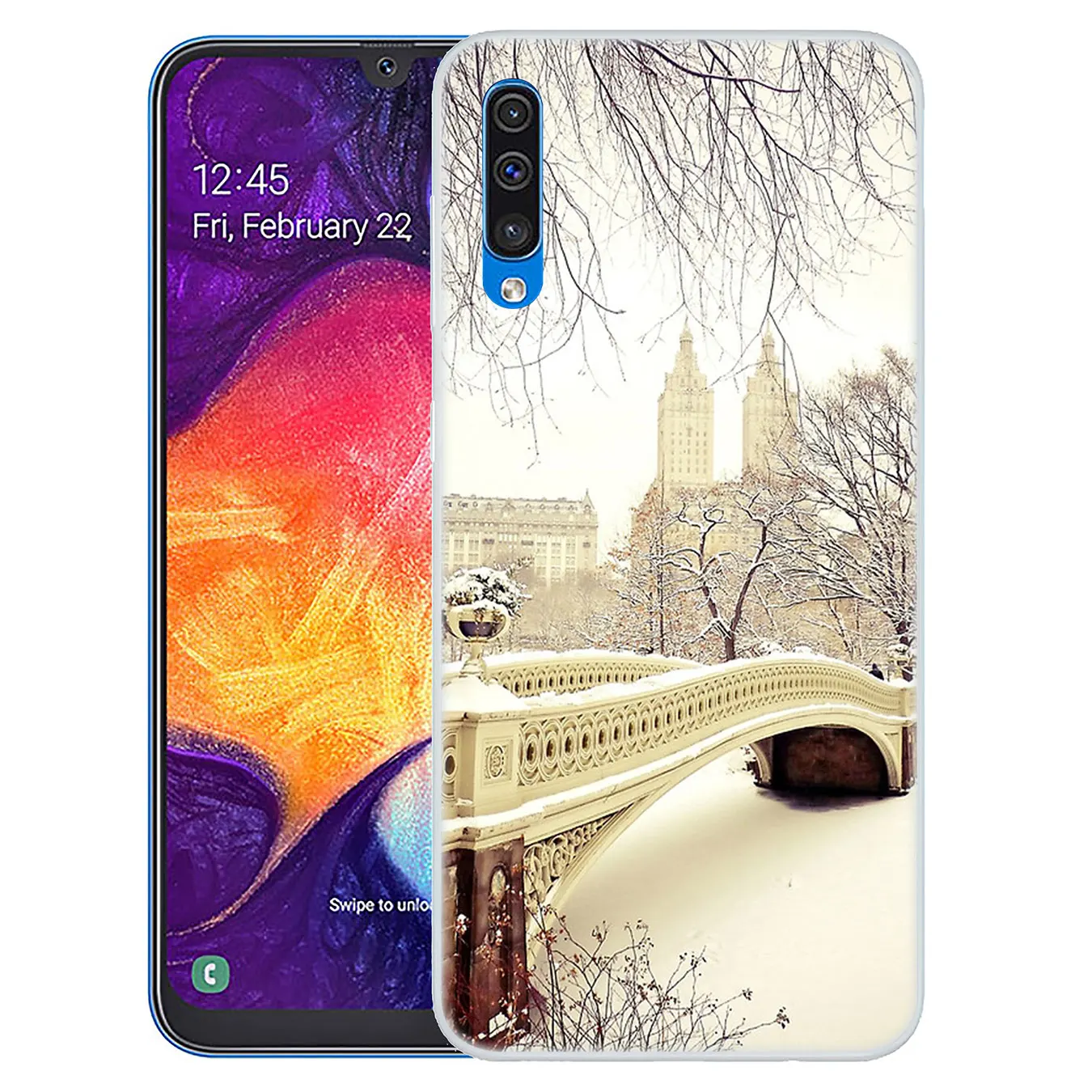 Чехол для телефона Lavaza Winter New York с Центральным парком Samsung Galaxy A20E M40 M30 M20 M10 A10 A20 A30 A40