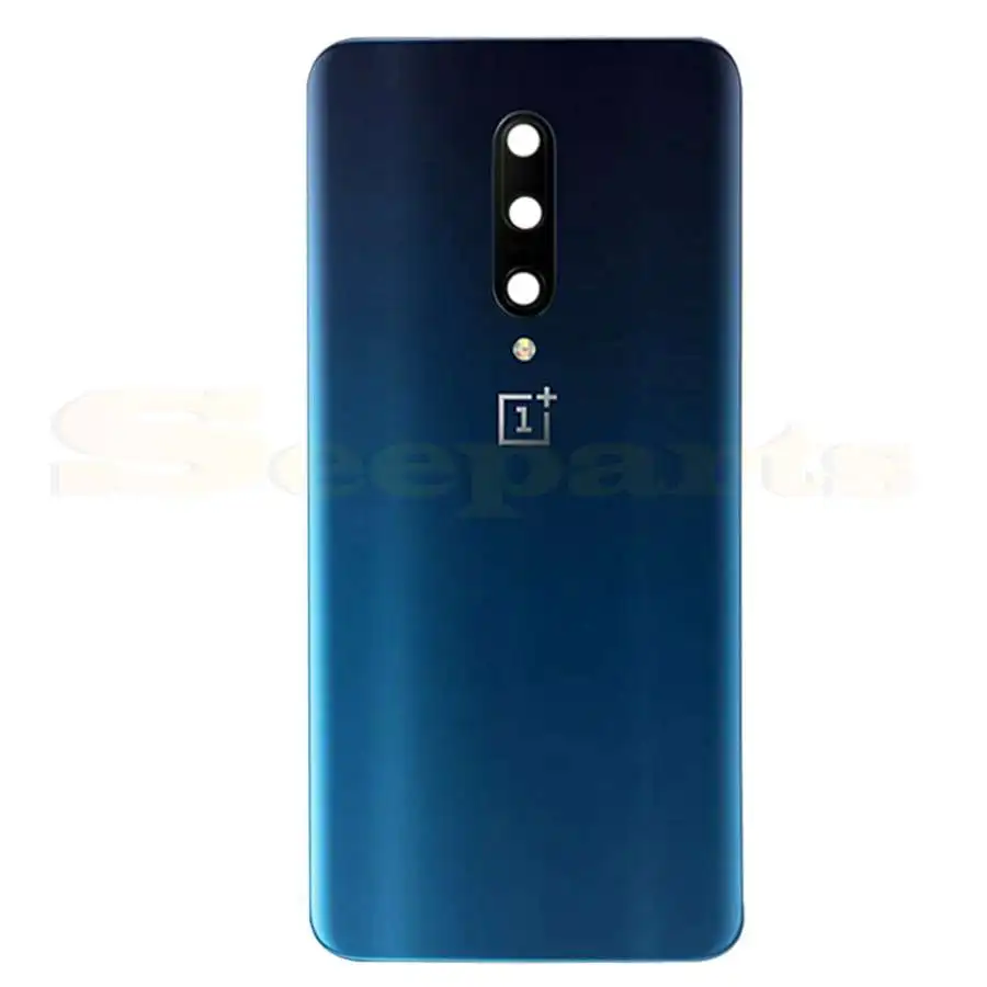 Blue With Lens 7 Pro Оригинальное 3D стекло для OnePlus 7 Pro, задняя крышка батареи, задняя крышка, стекло для Oneplus 7Pro, крышка батареи 7 Pro, чехол для корпуса, стекло - Цвет: Blue With Lens 7 Pro