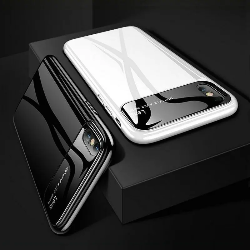LONEUX Luxury Phone Case For iPhone X Ultra Thin PC Slim Transparent Back Cover 10 Full Shell |