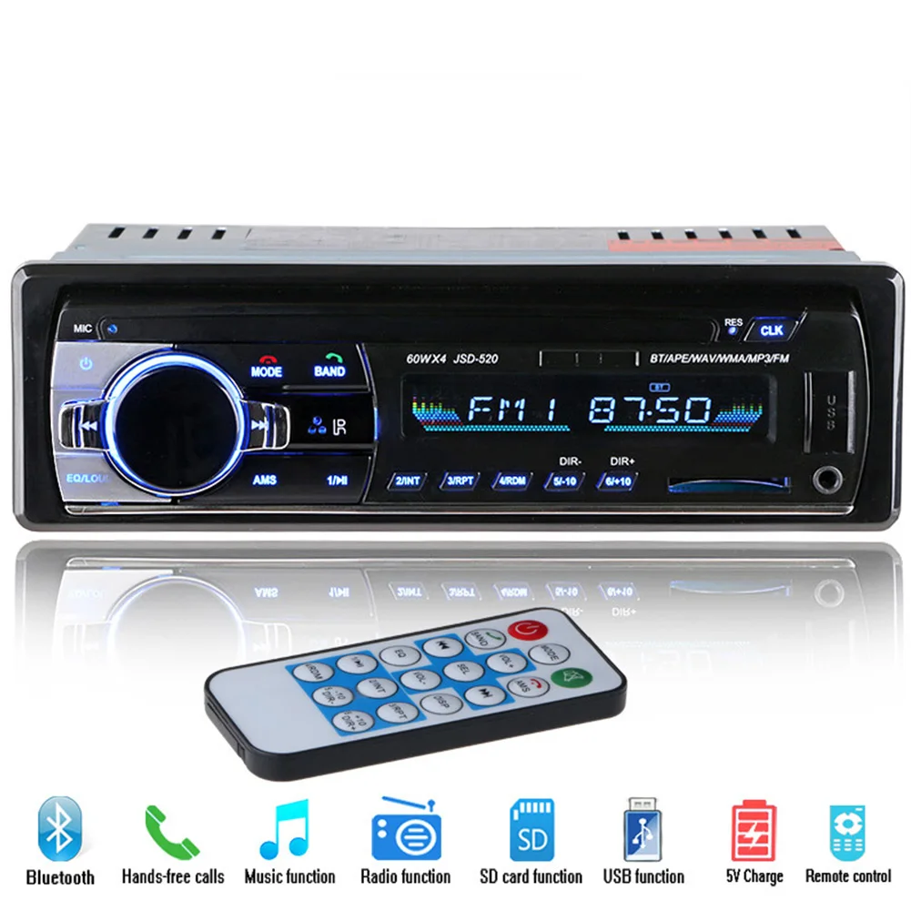 Car Radio Stereo Bluetooth 1 DIN FM USB//AUX MP3 Player Unit In Dash | Автомобили и мотоциклы