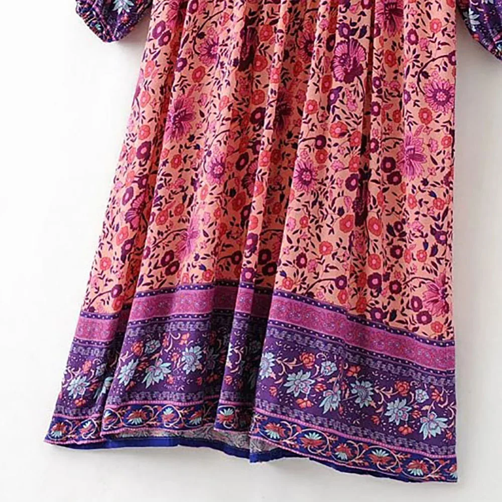 Мода Винтаж 70 s хиппи Индии Этническая Дашики фестиваль BOHO Цветочный нагрудник
